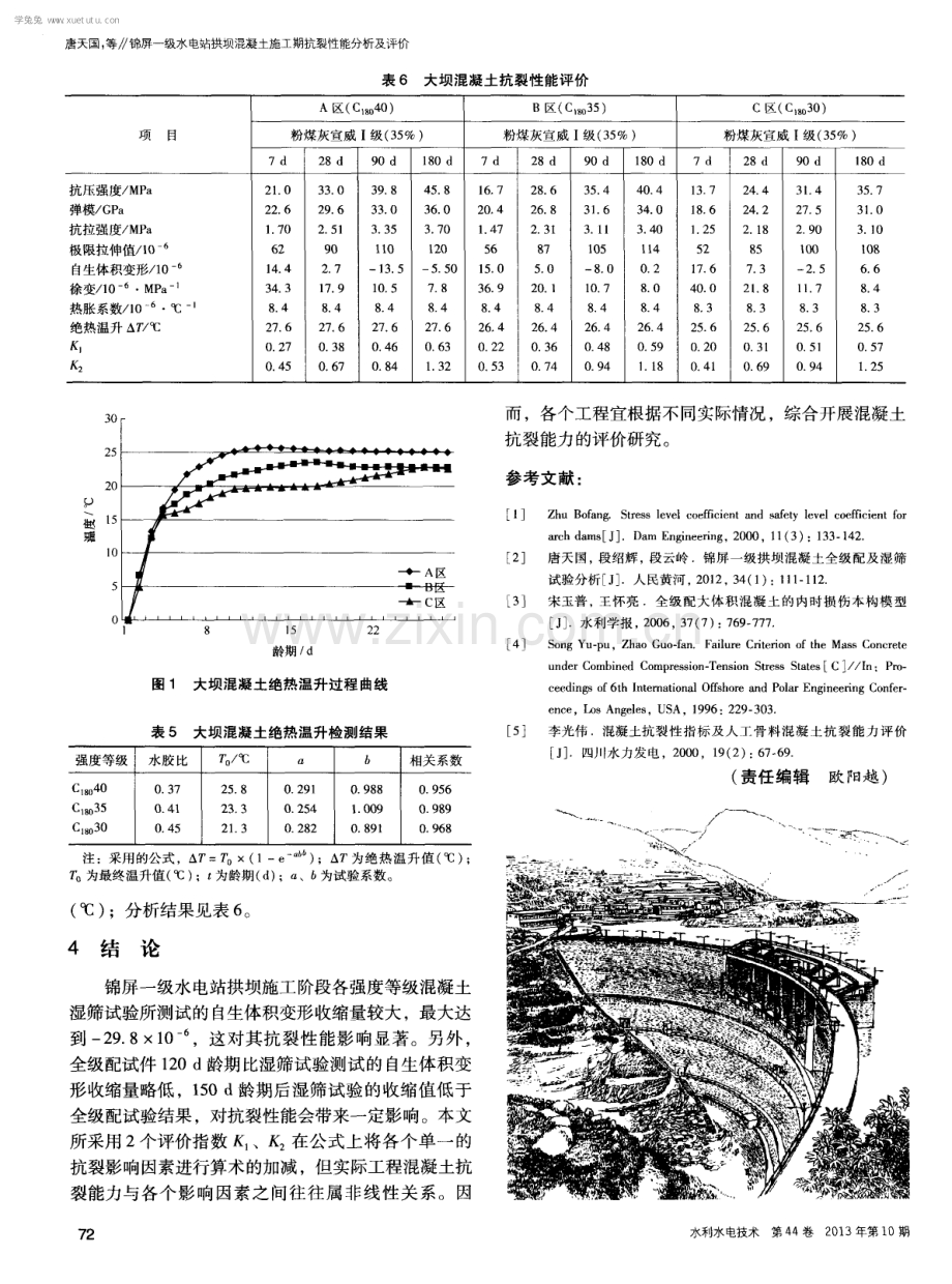 锦屏一级水电站拱坝混凝土施工期抗裂性能分析及评价.pdf_第3页