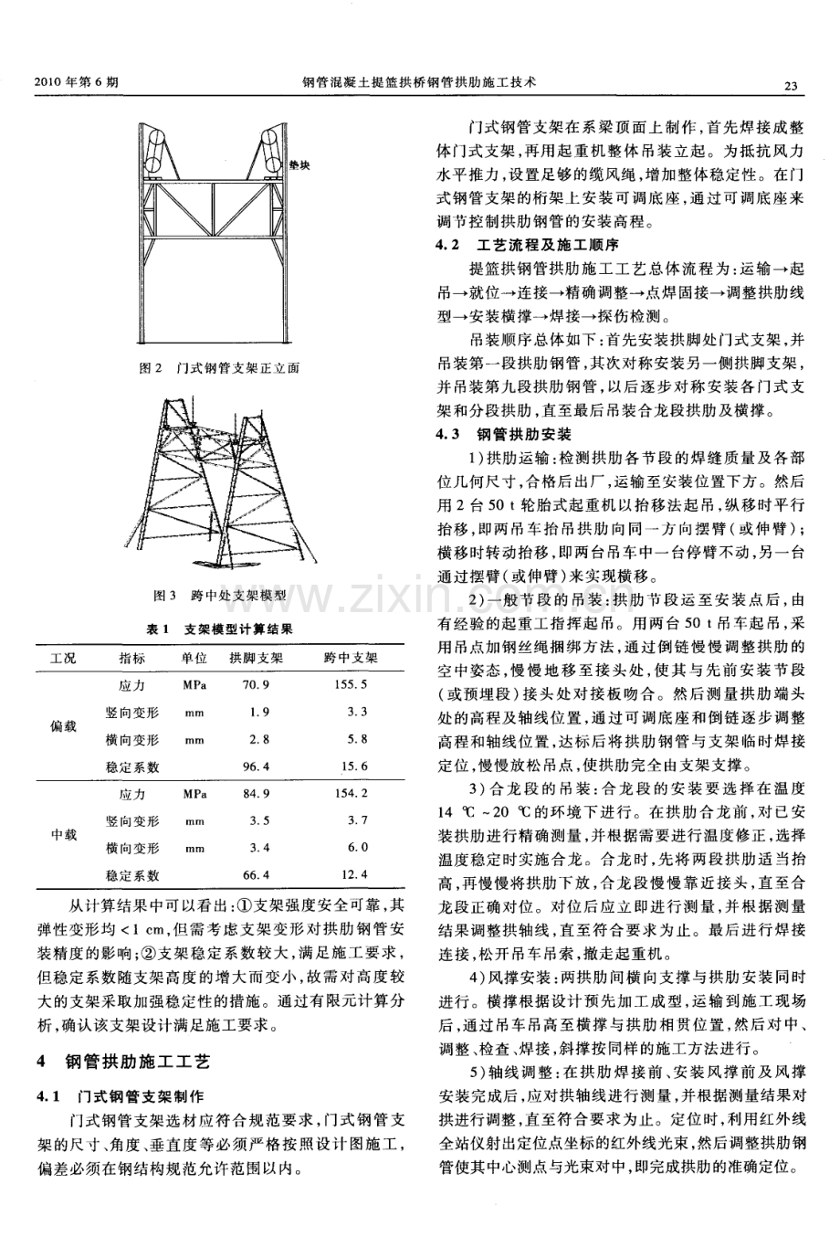 钢管混凝土提篮拱桥钢管拱肋施工技术.pdf_第2页