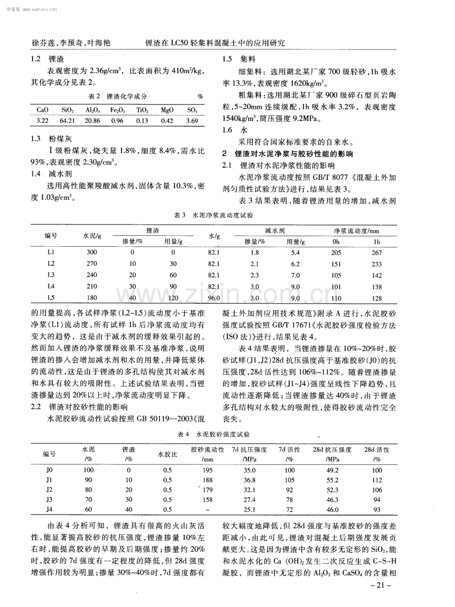 锂渣在LC50轻集料混凝土中的应用研究.pdf_第2页