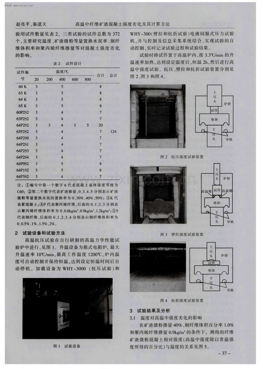 高温中纤维矿渣混凝土强度劣化及其计算方法.pdf_第2页