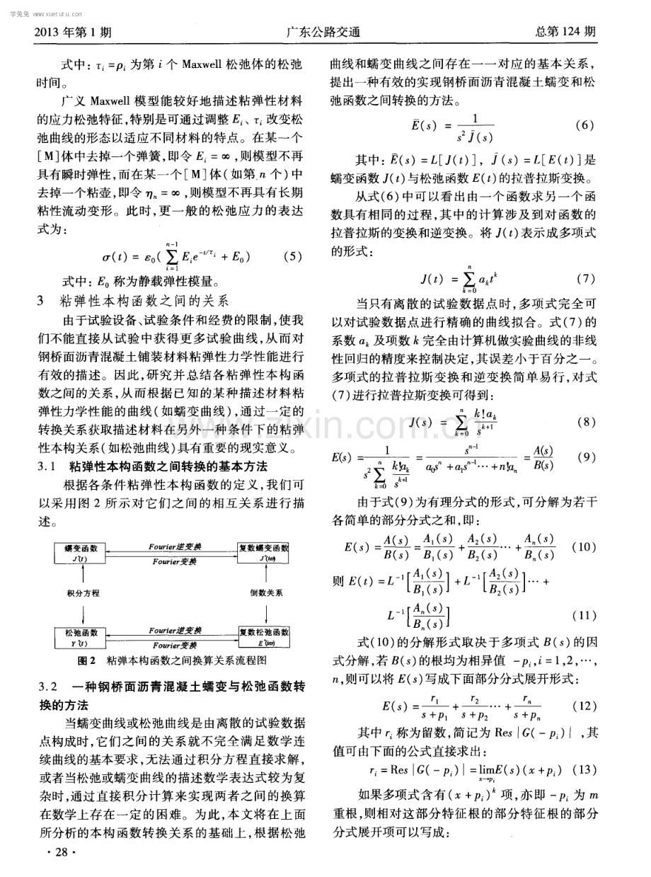 钢桥面铺装沥青混凝土粘弹性本构分析.pdf_第2页