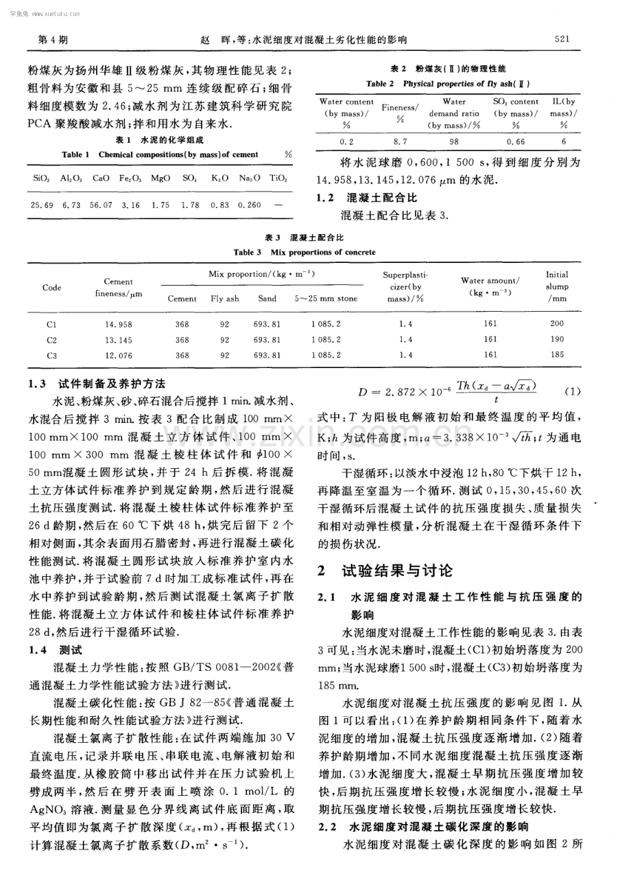 水泥细度对混凝土劣化性能的影响.pdf_第2页