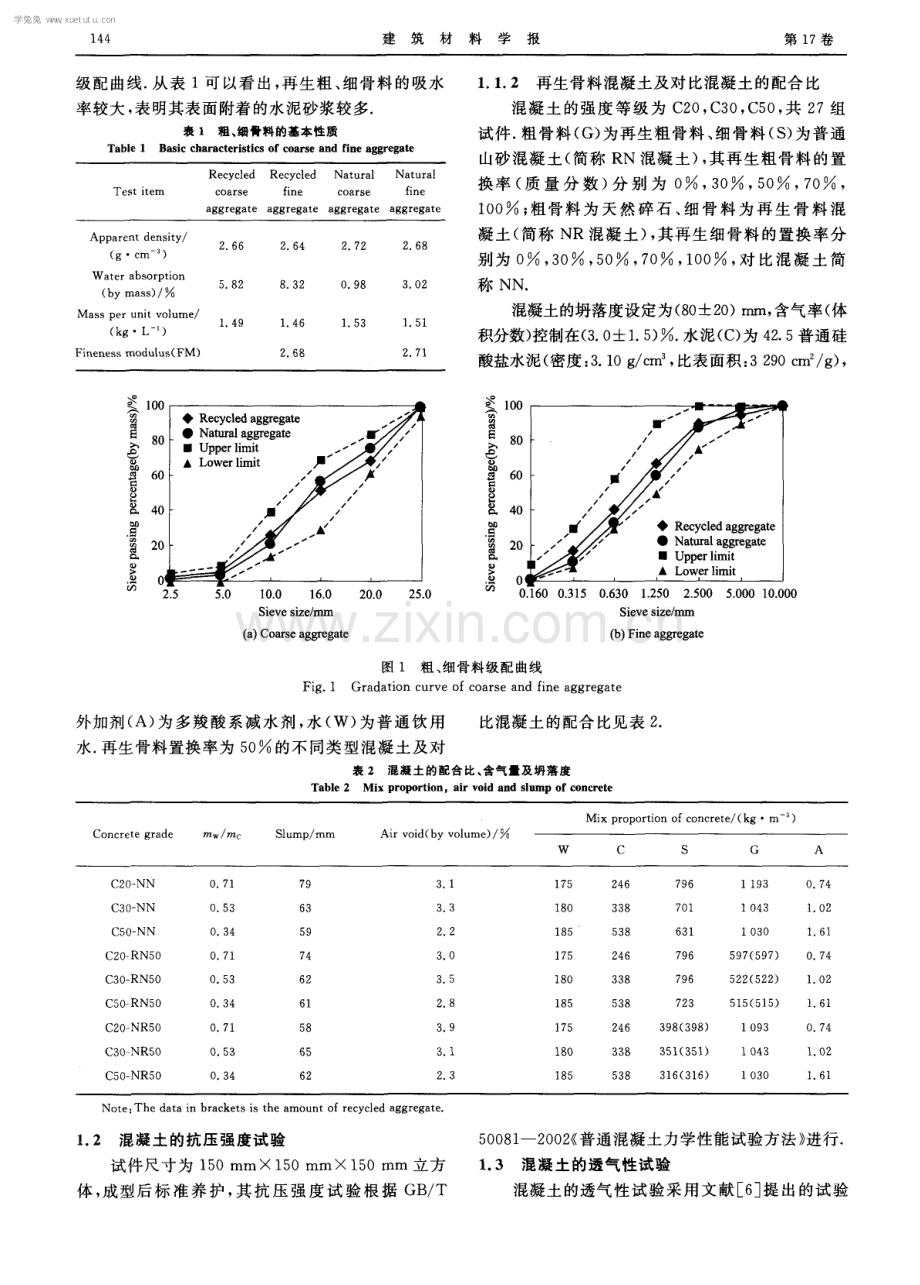 再生粗、细骨料对混凝土透气性能的影响.pdf_第2页