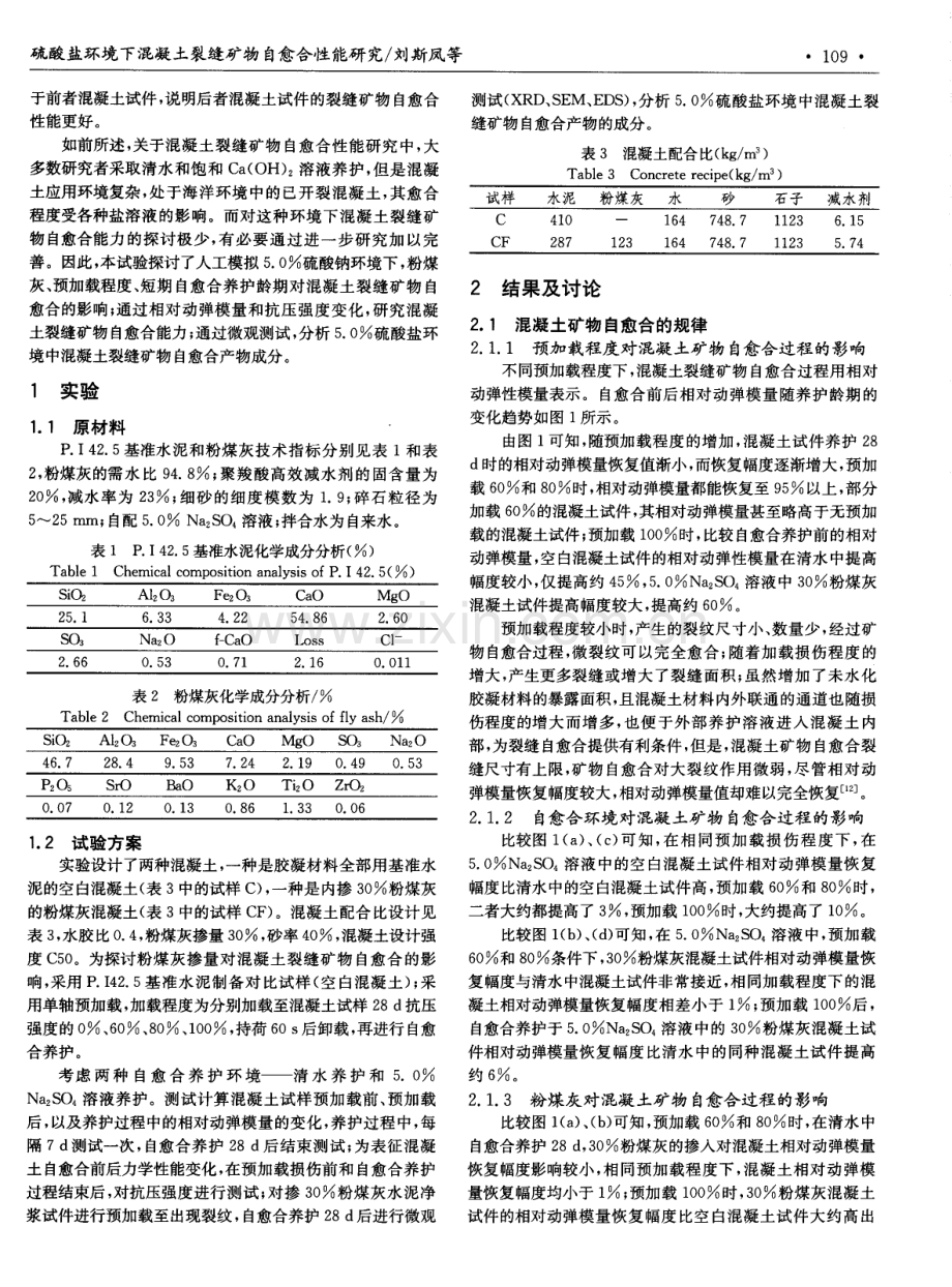 硫酸盐环境下混凝土裂缝矿物自愈合性能研究.pdf_第2页