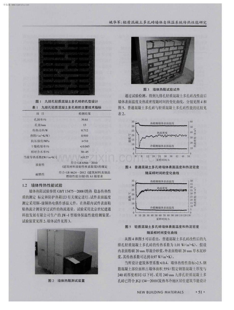 轻质混凝土多孔砖墙体自保温系统传热性能研究.pdf_第2页