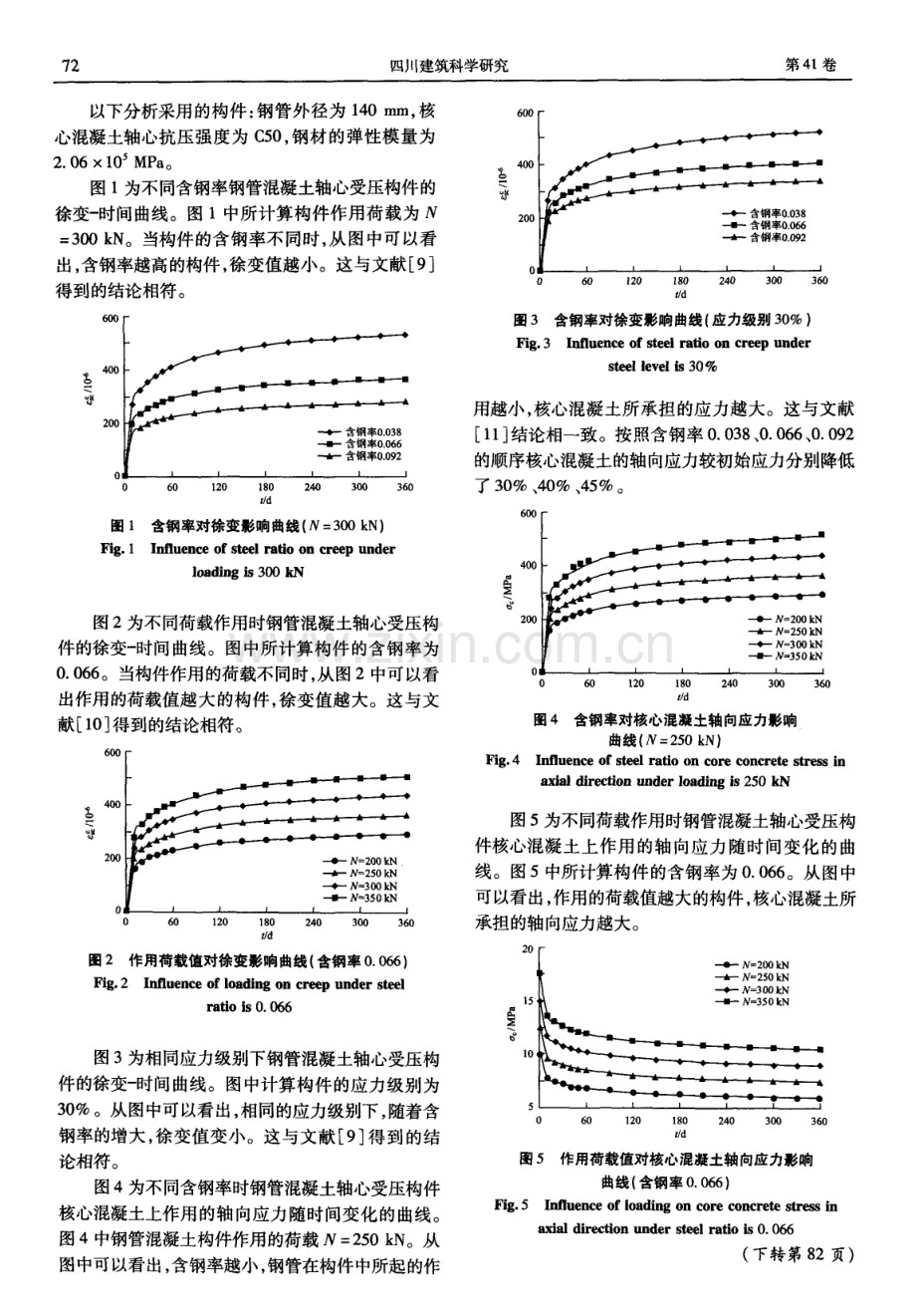 钢管混凝土轴心受压构件徐变分析.pdf_第3页