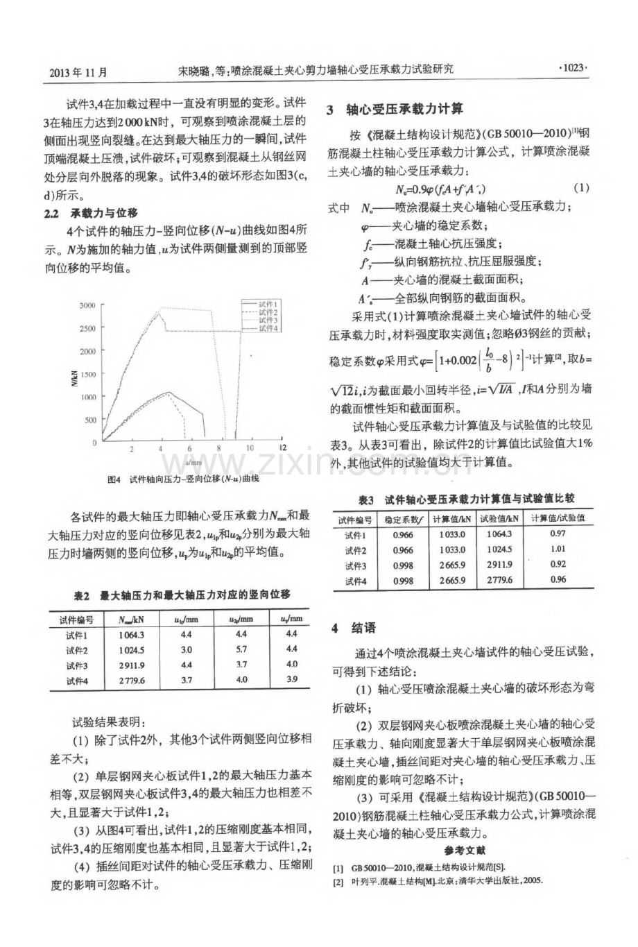 喷涂混凝土夹心剪力墙轴心受压承载力试验研究.pdf_第3页