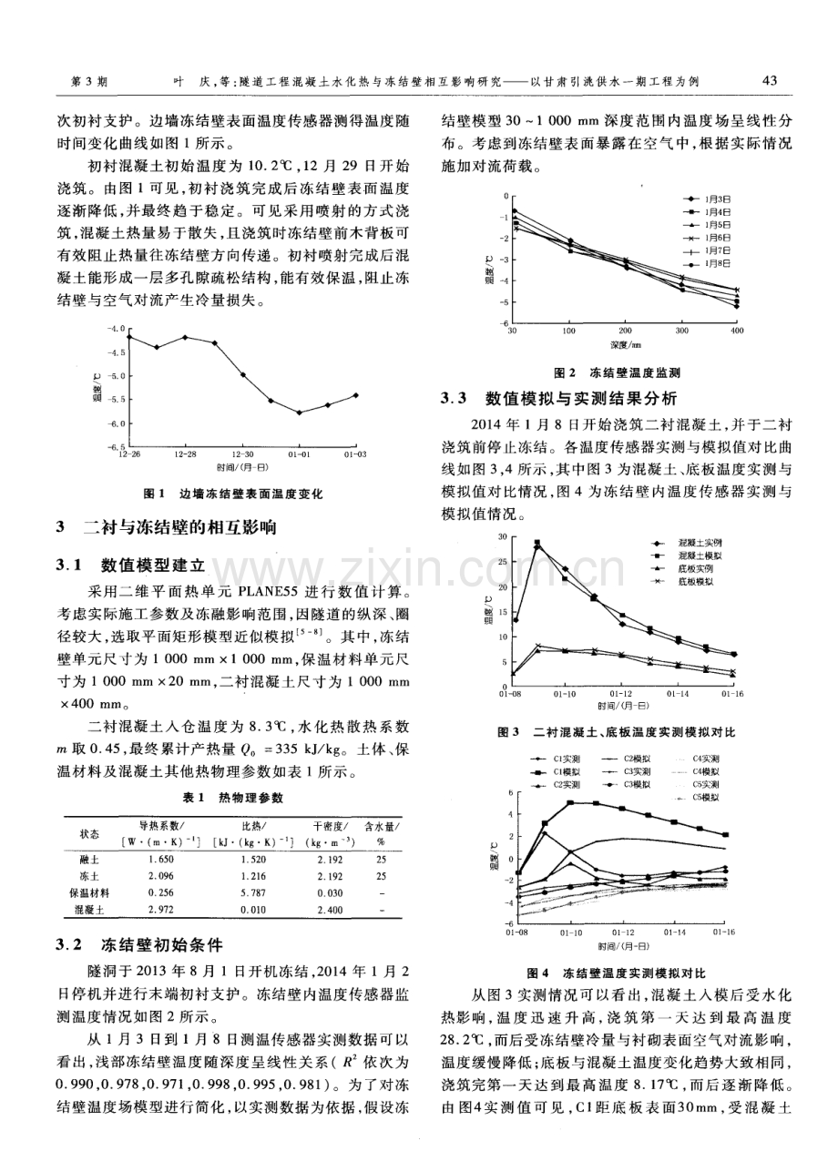 隧道工程混凝土水化热与冻结壁相互影响研究——以甘肃引洮供水一期工程为例.pdf_第2页