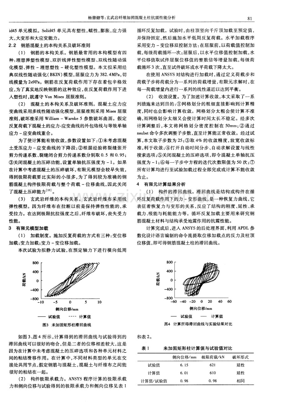 玄武岩纤维加固混凝土柱抗震性能分析.pdf_第2页