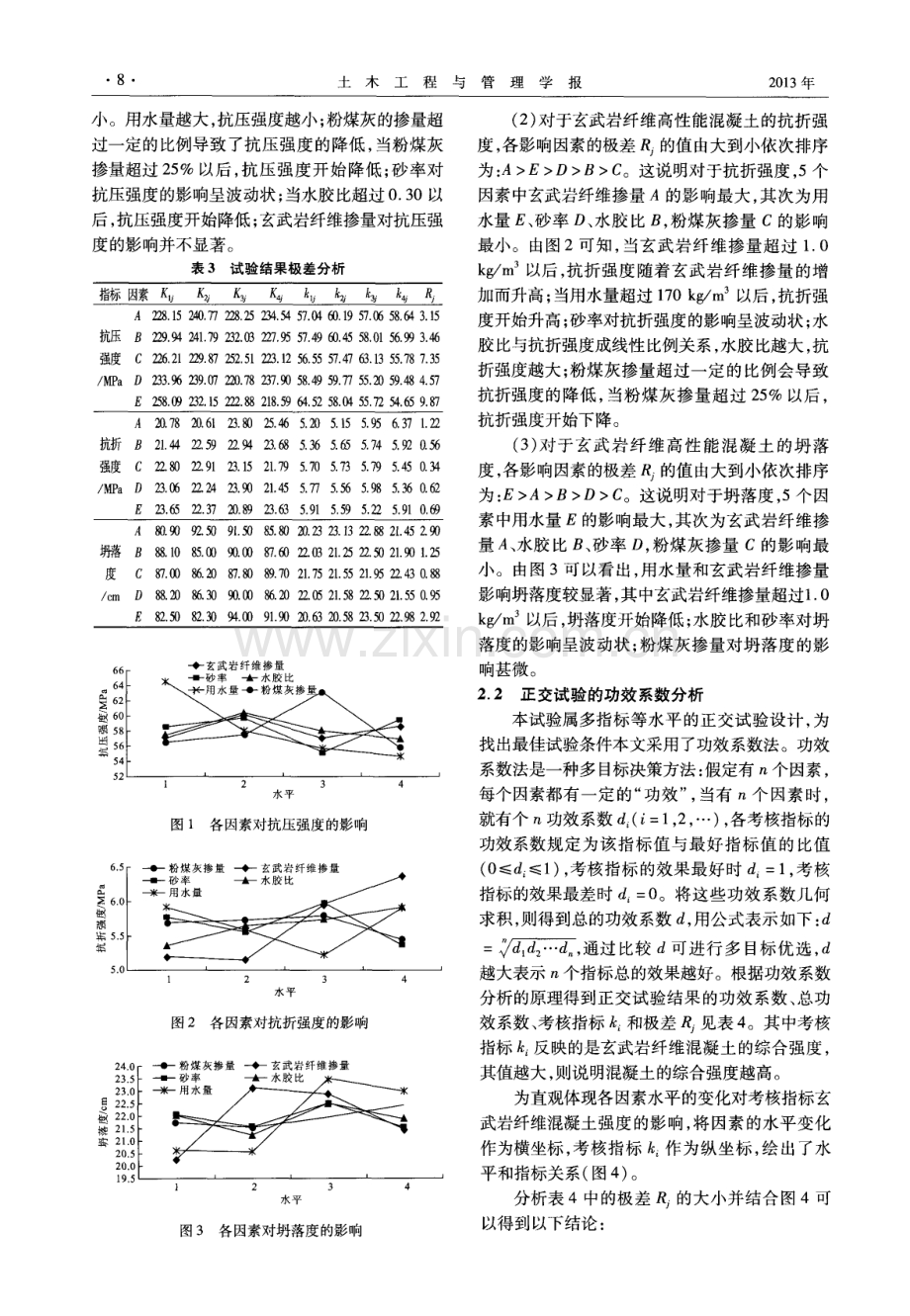 玄武岩纤维高性能混凝土力学性能正交试验研究.pdf_第3页