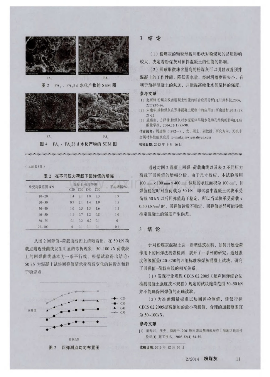 粉煤灰混凝土在受荷状态下回弹值的差异性研究.pdf_第3页