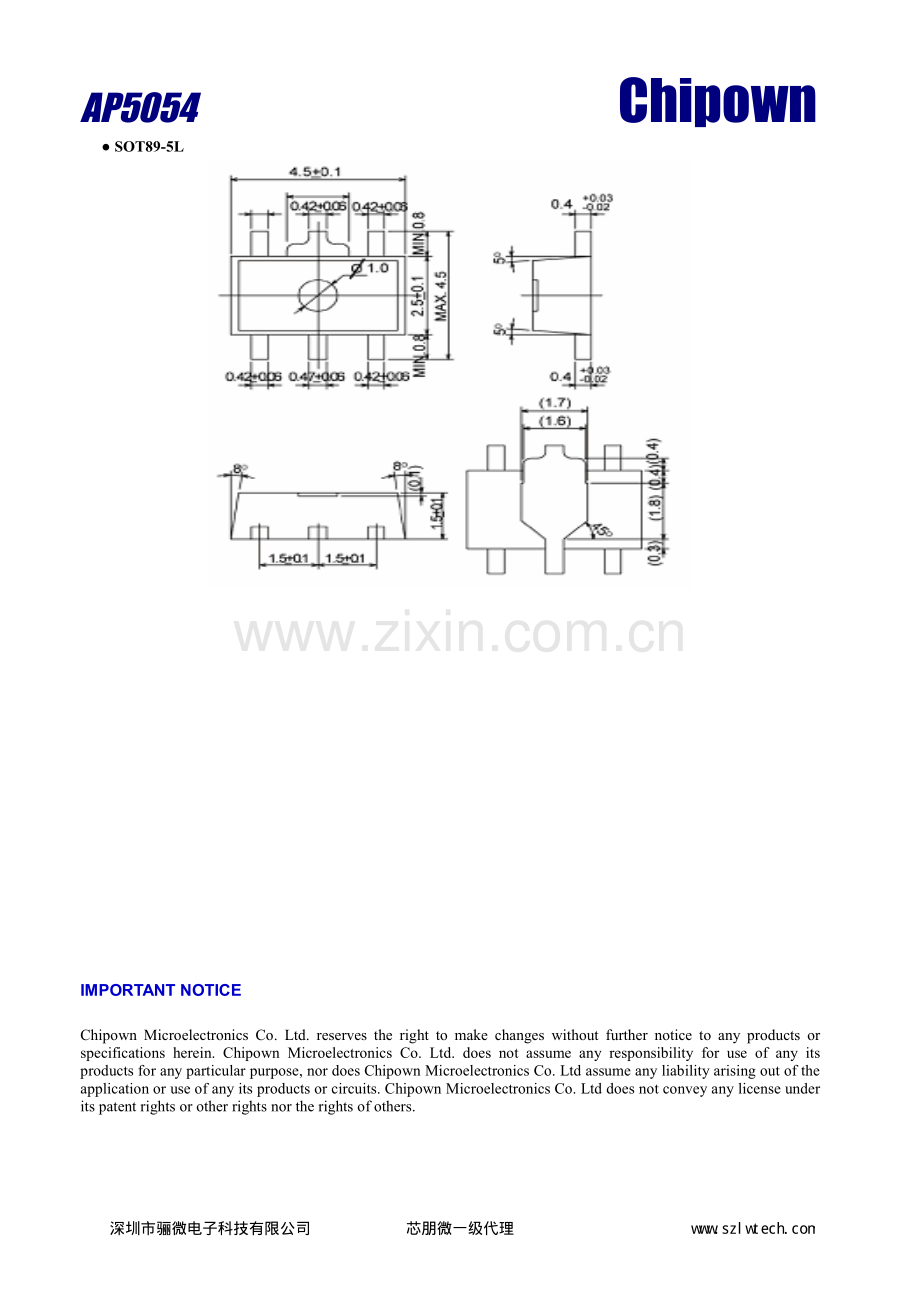 AP5054B 4.2V线性锂电池充电器芯片.pdf_第3页