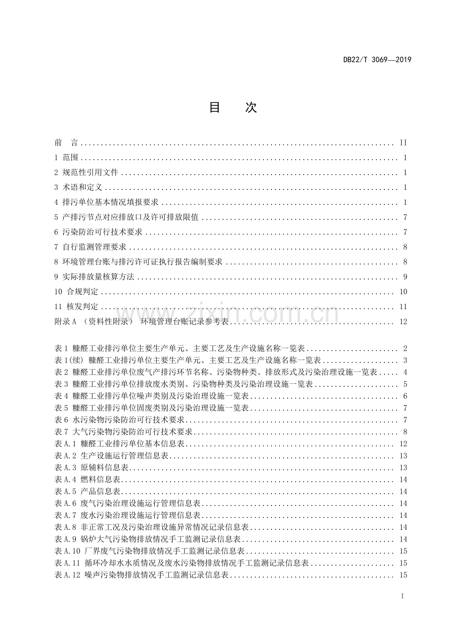 DB22∕T 3069-2019 排污许可证申请与核发管理要求糠醛工业(吉林省).pdf_第3页