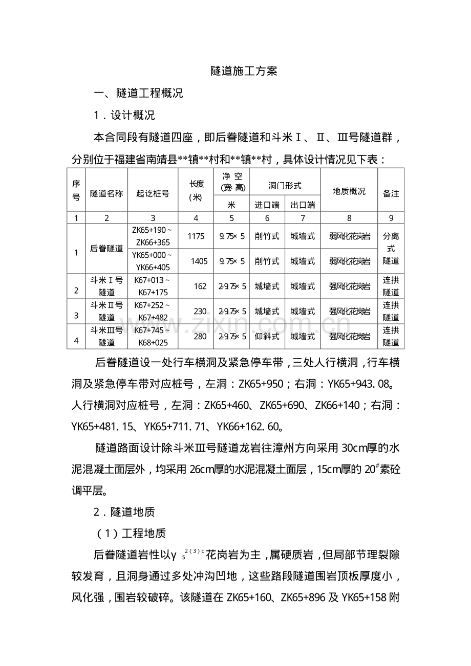 隧道施工方案.pdf_第1页