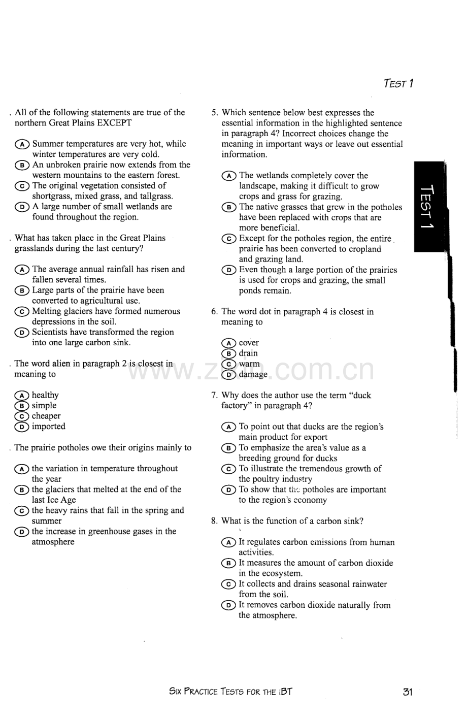 iBT新托福考试冲刺试题 红色DELTA6套阅读题及全部答案（版式）.pdf_第2页