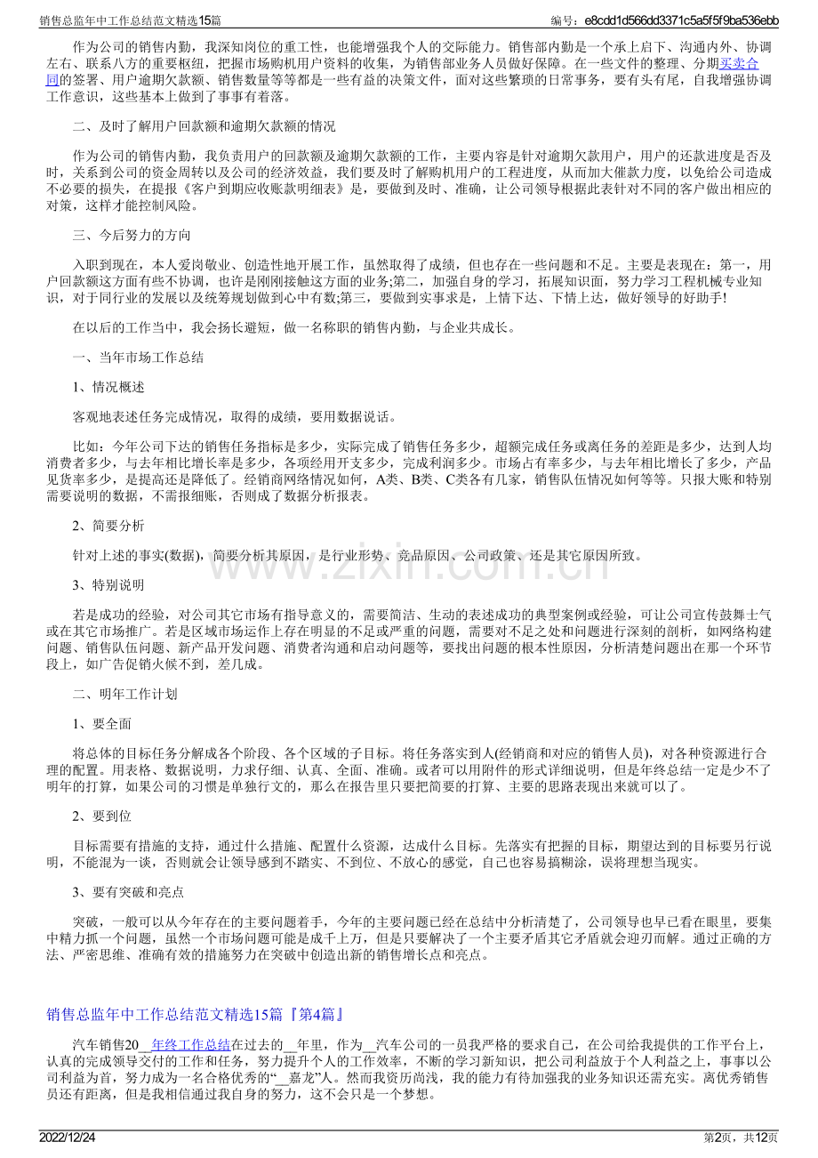 销售总监年中工作总结范文精选15篇.pdf_第2页