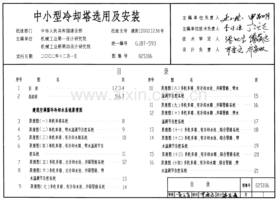 02S106中小型冷却塔选用及安装.pdf_第1页