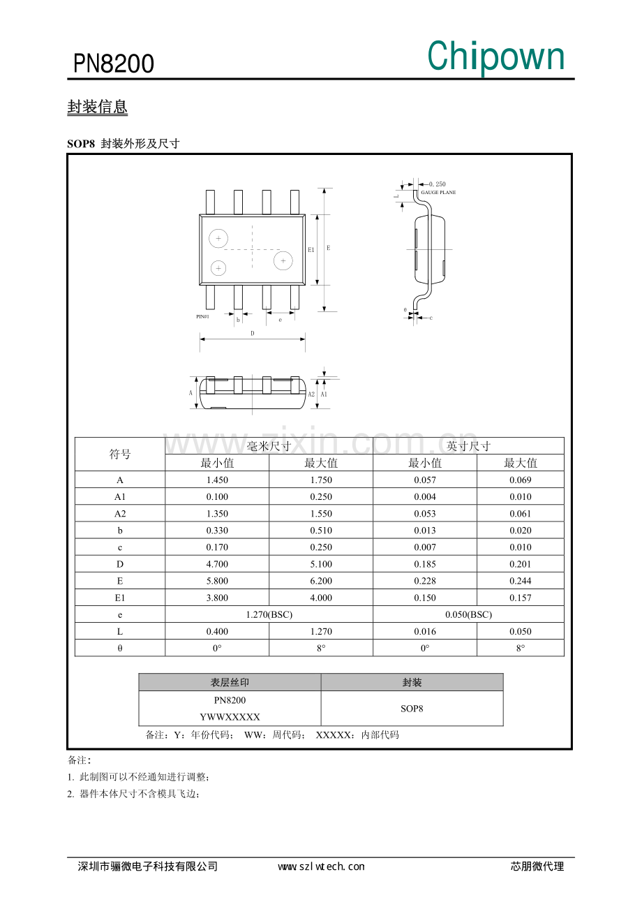 PN8200 国产X电容放电芯片-PN8200规格书.pdf_第2页