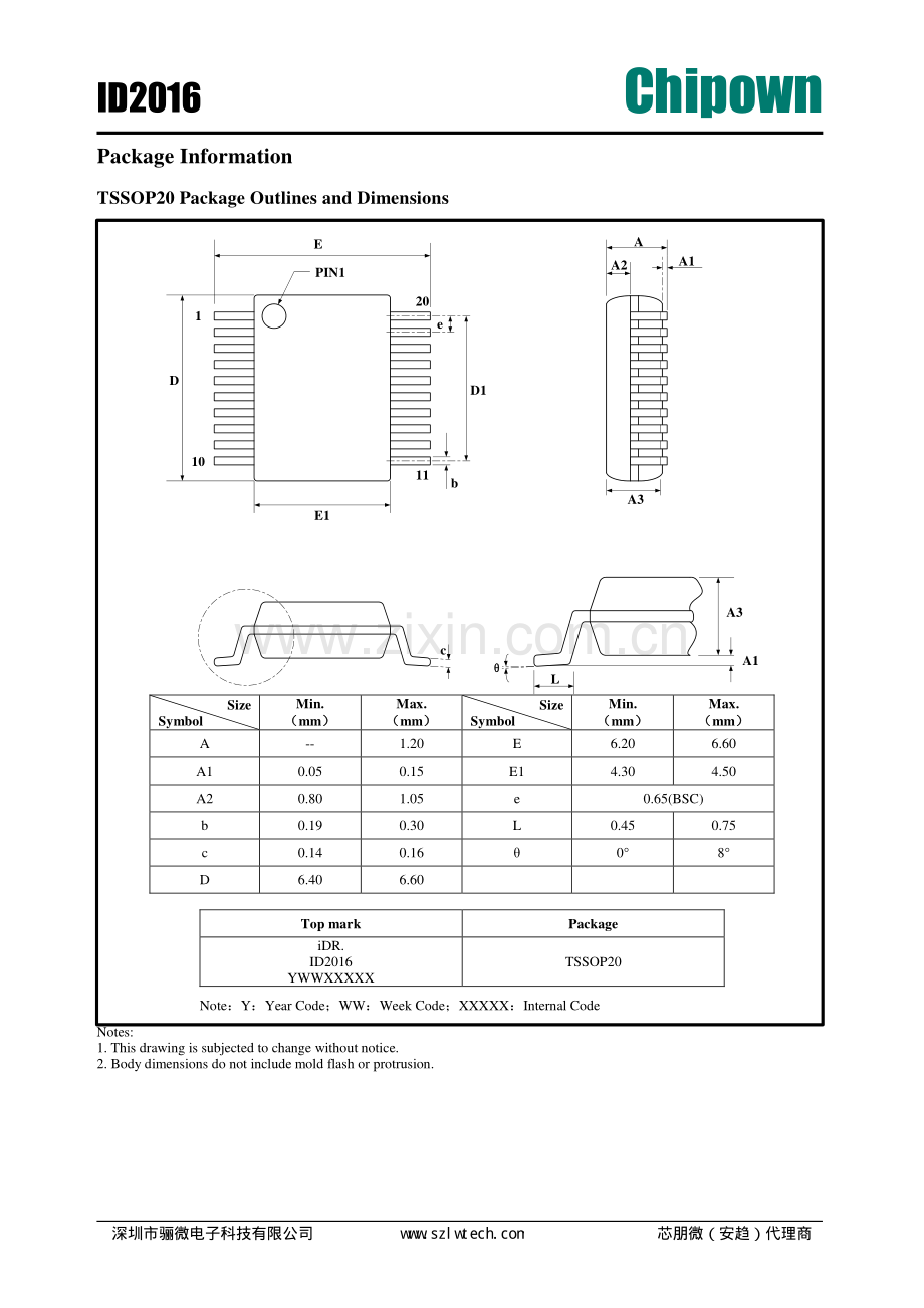 ID2016电动车mos驱动芯片-三相直流风机驱动芯片-骊微电子 .pdf_第3页