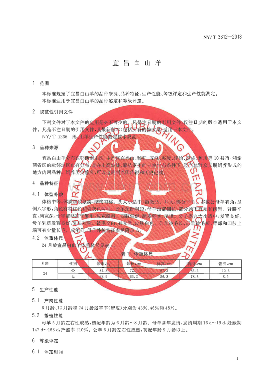 NY∕T 3312-2018 宜昌白山羊(农业).pdf_第3页