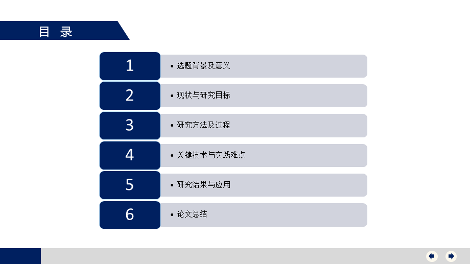 深蓝色灰色简洁学术风格论文答辩PPT模板PPT模板.pptx_第2页