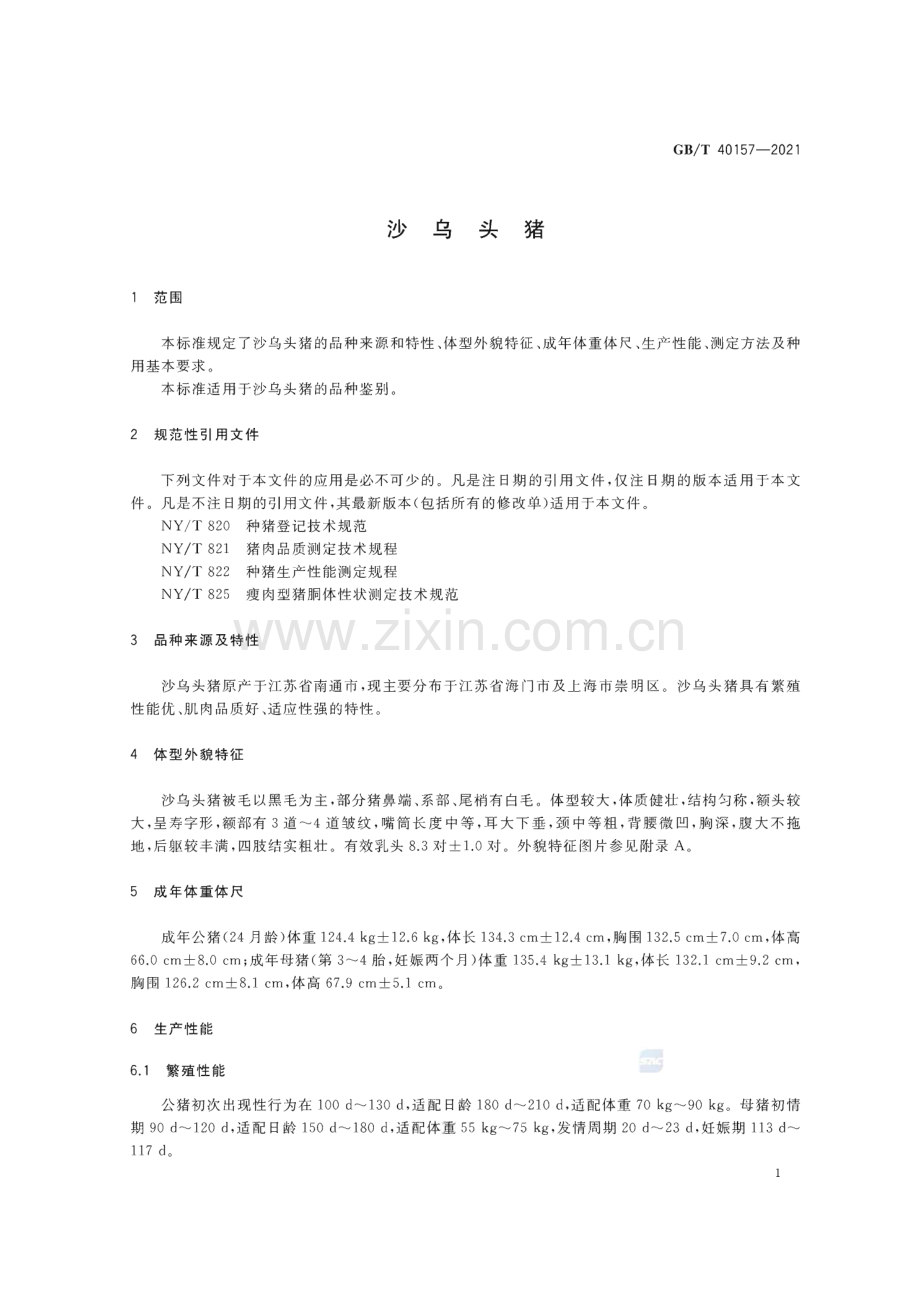 GB∕T 40157-2021 沙乌头猪.pdf_第3页