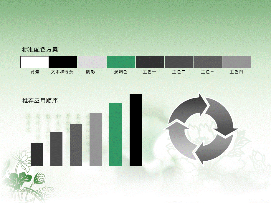 绿色清新淡雅水墨荷花盛开广告策划PPT模板.ppt_第2页