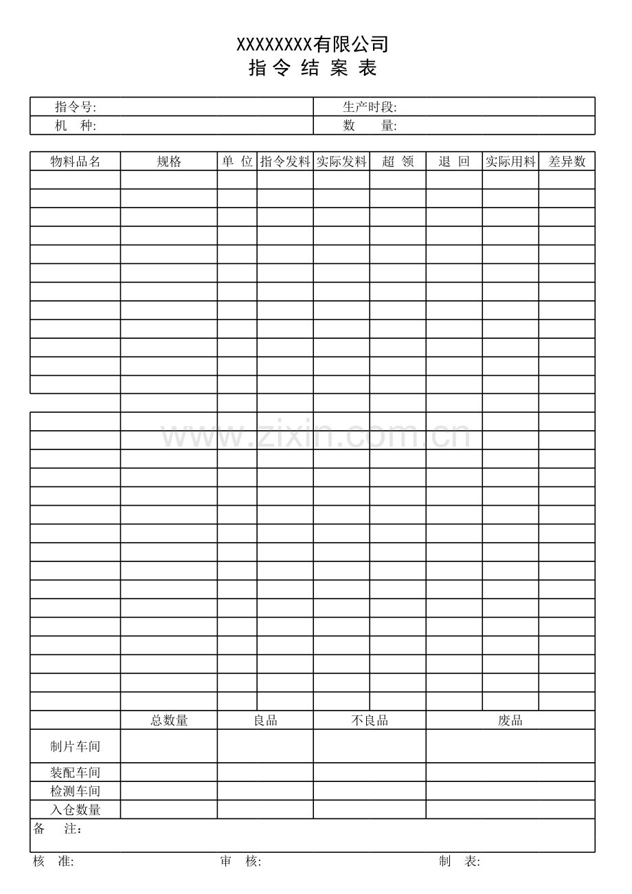 指令结案表模板.xls_第1页