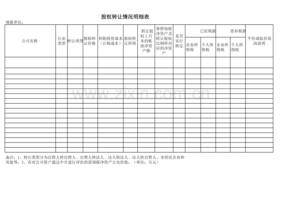 股东变更情况登记表.xls_第3页