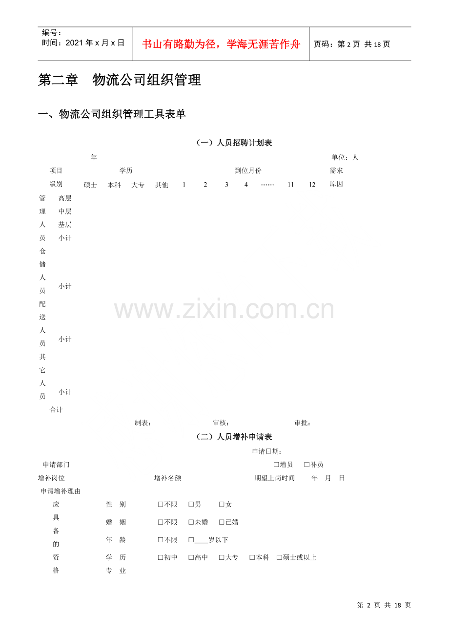 物流公司职位管理工作手册.docx_第2页