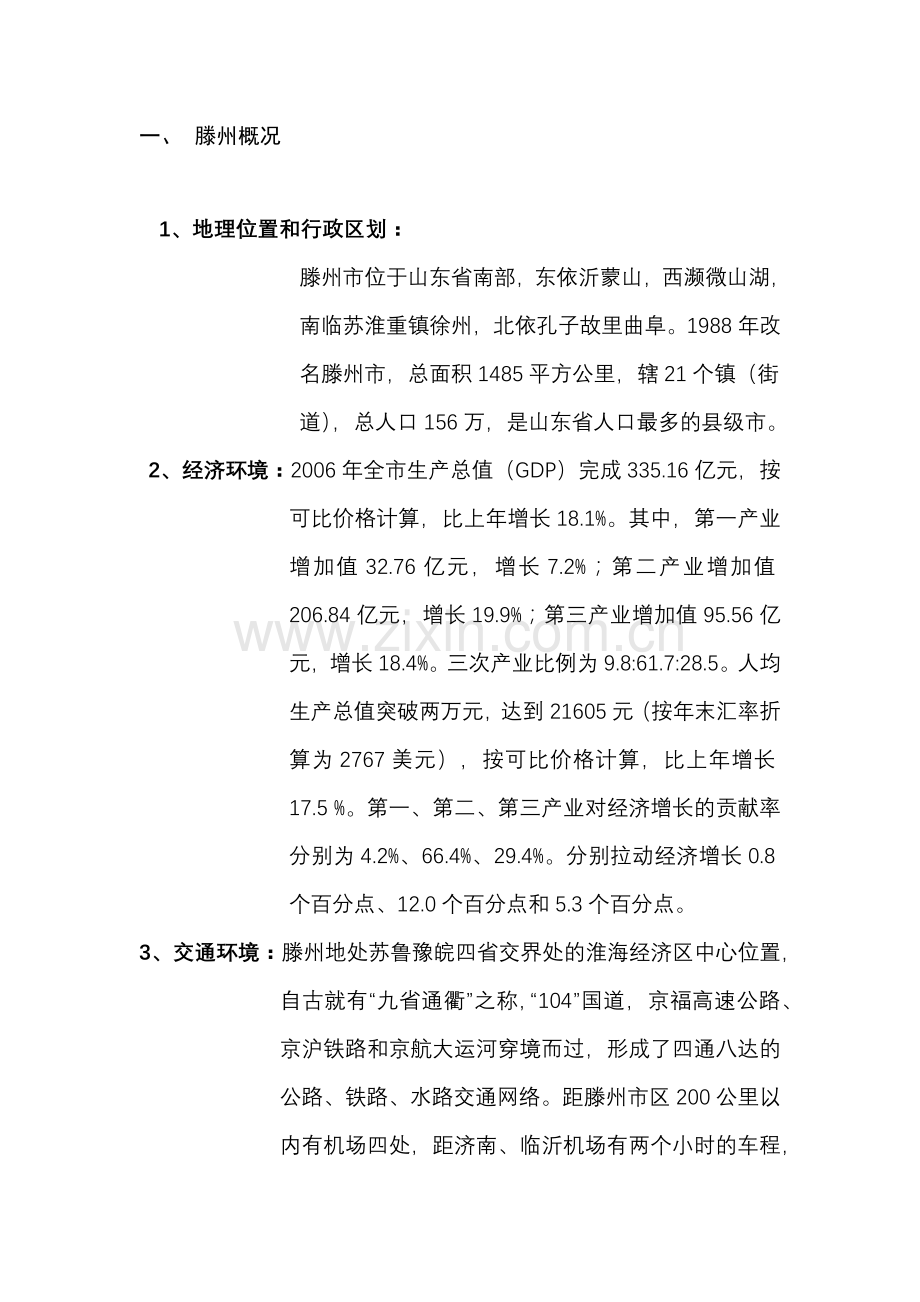 滕州商业市场初步调查报告.docx_第2页