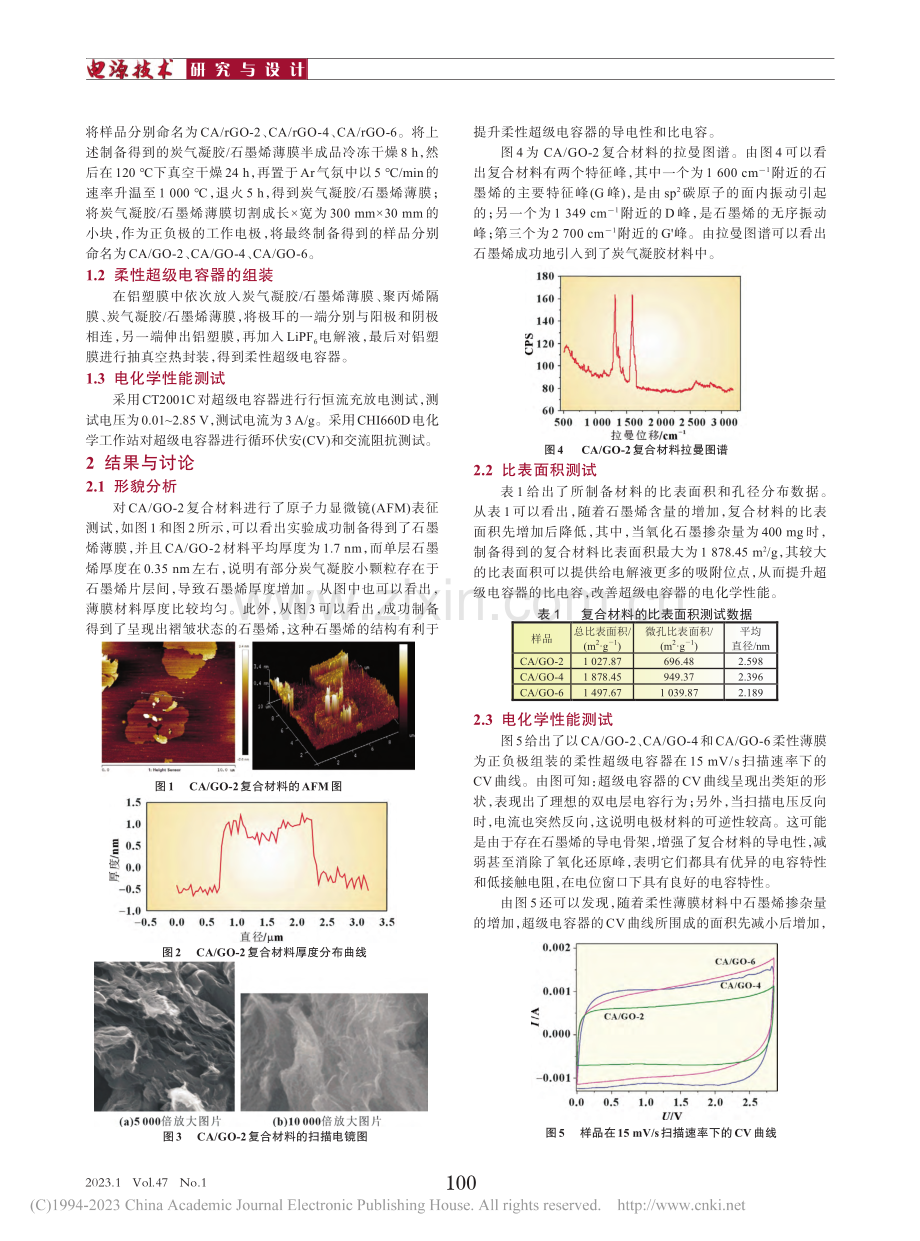 炭气凝胶_石墨烯薄膜在超级电容器中的应用_付岚.pdf_第2页