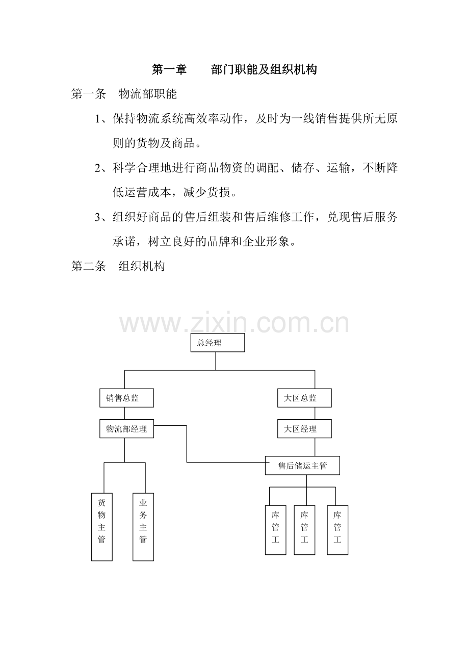 物流管理部的工作手册.doc_第3页