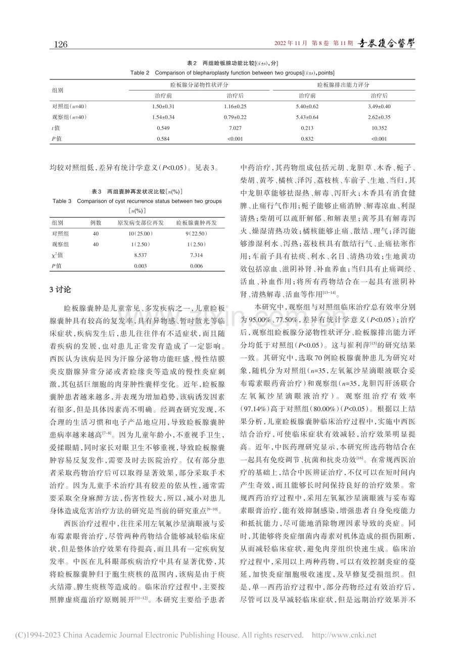 探讨中西医结合治疗儿童睑板腺囊肿的临床效果及作用机制_潘英芬.pdf_第3页