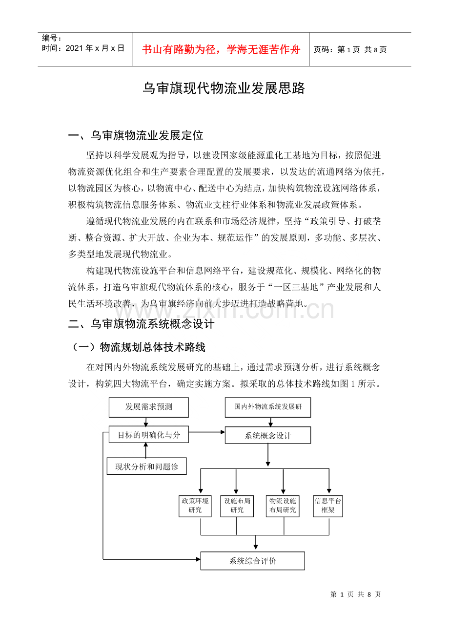 物流业发展思路.docx_第1页