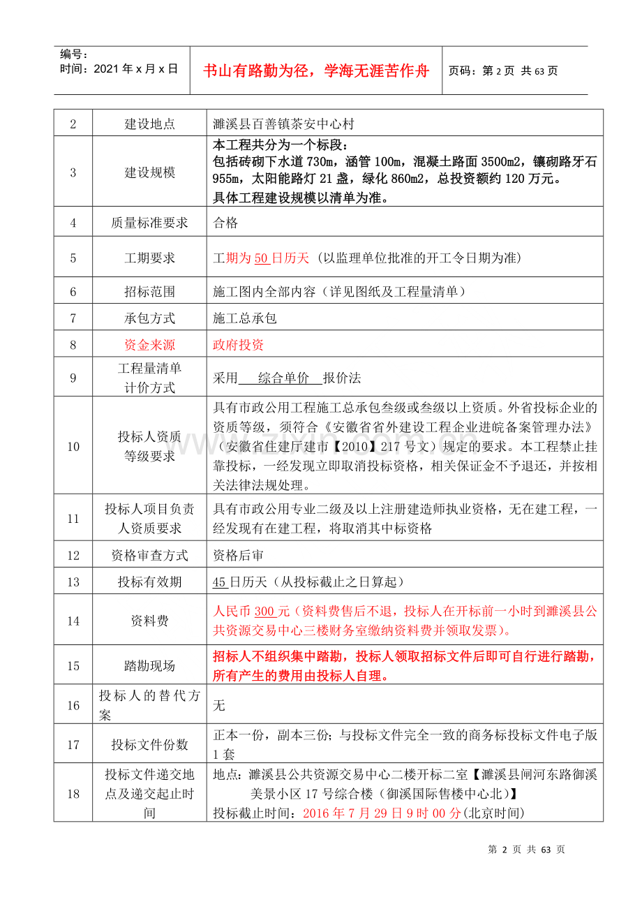 濉溪县XXXX年度美丽乡村建设项目：百善镇茶安中心村工程.docx_第3页