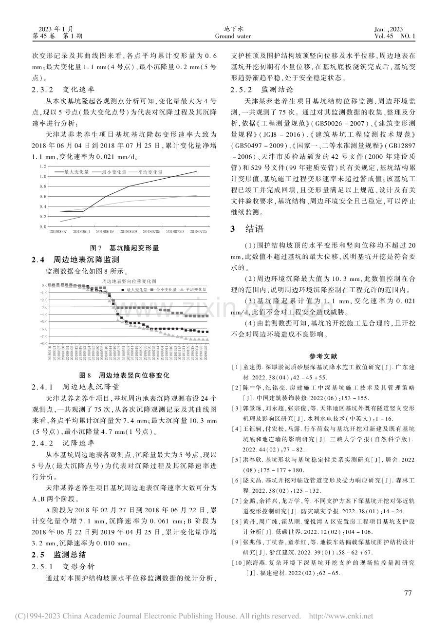 天津空港深基坑现场监测数据分析_张桂龙.pdf_第3页