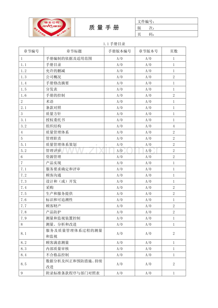 物业管理质量手册.docx_第3页