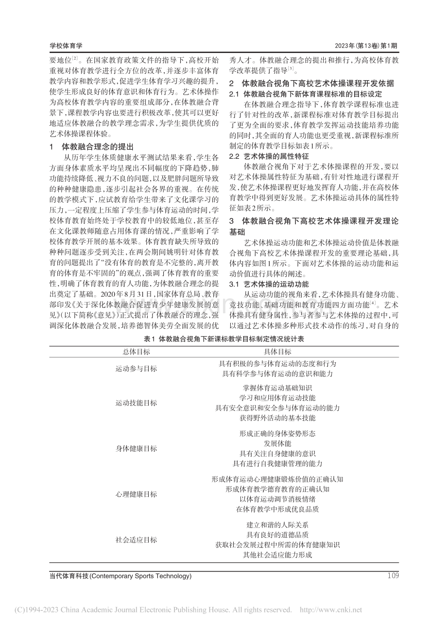 体教融合视角对高校艺术体操课程改革的研究_叶茜.pdf_第2页