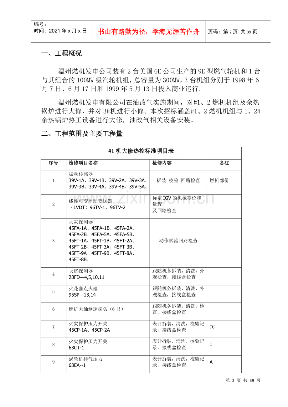 燃机大修热工项目施工方案.docx_第3页