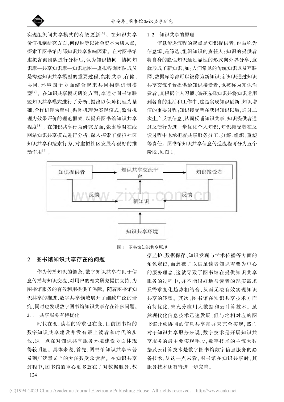 图书馆知识共享研究_邵安华.pdf_第2页