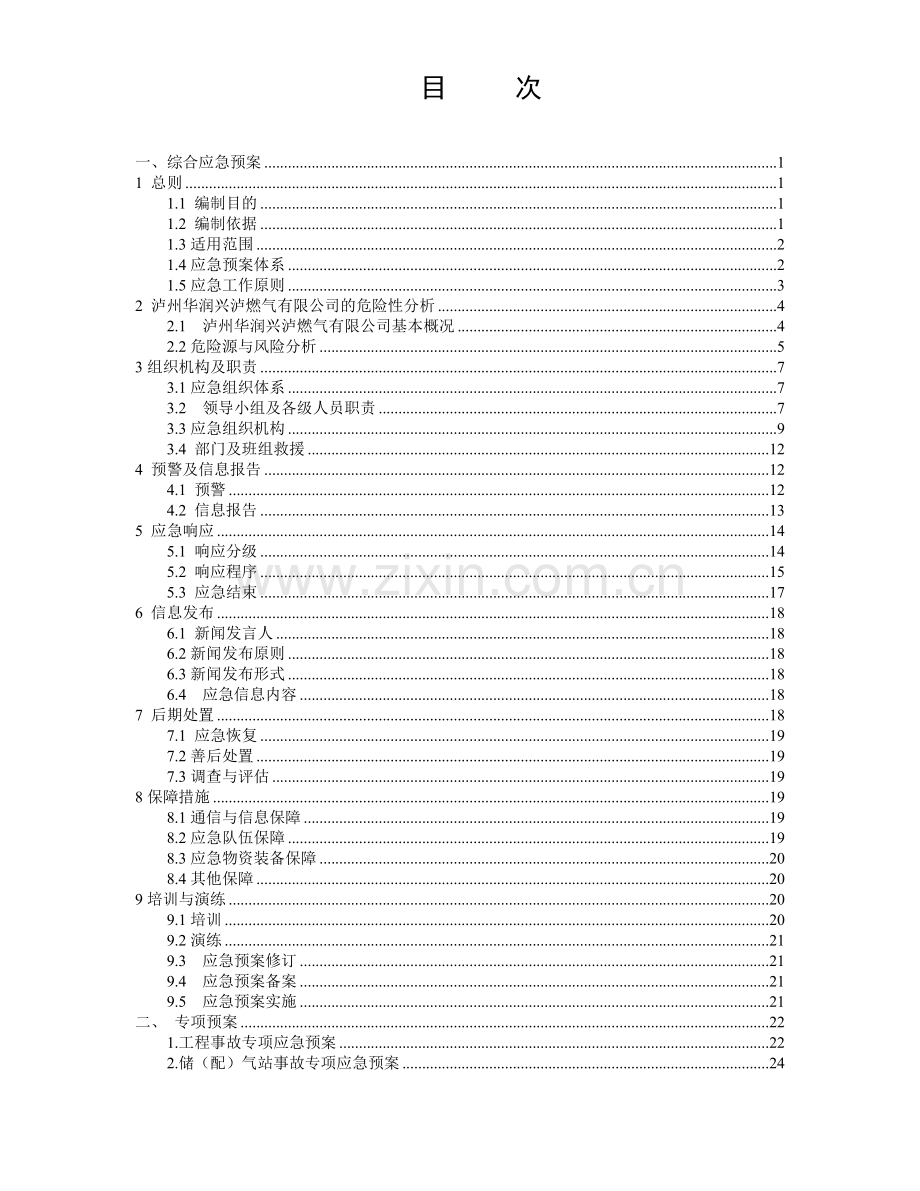 燃气有限公司生产安全事故应急预案.docx_第3页