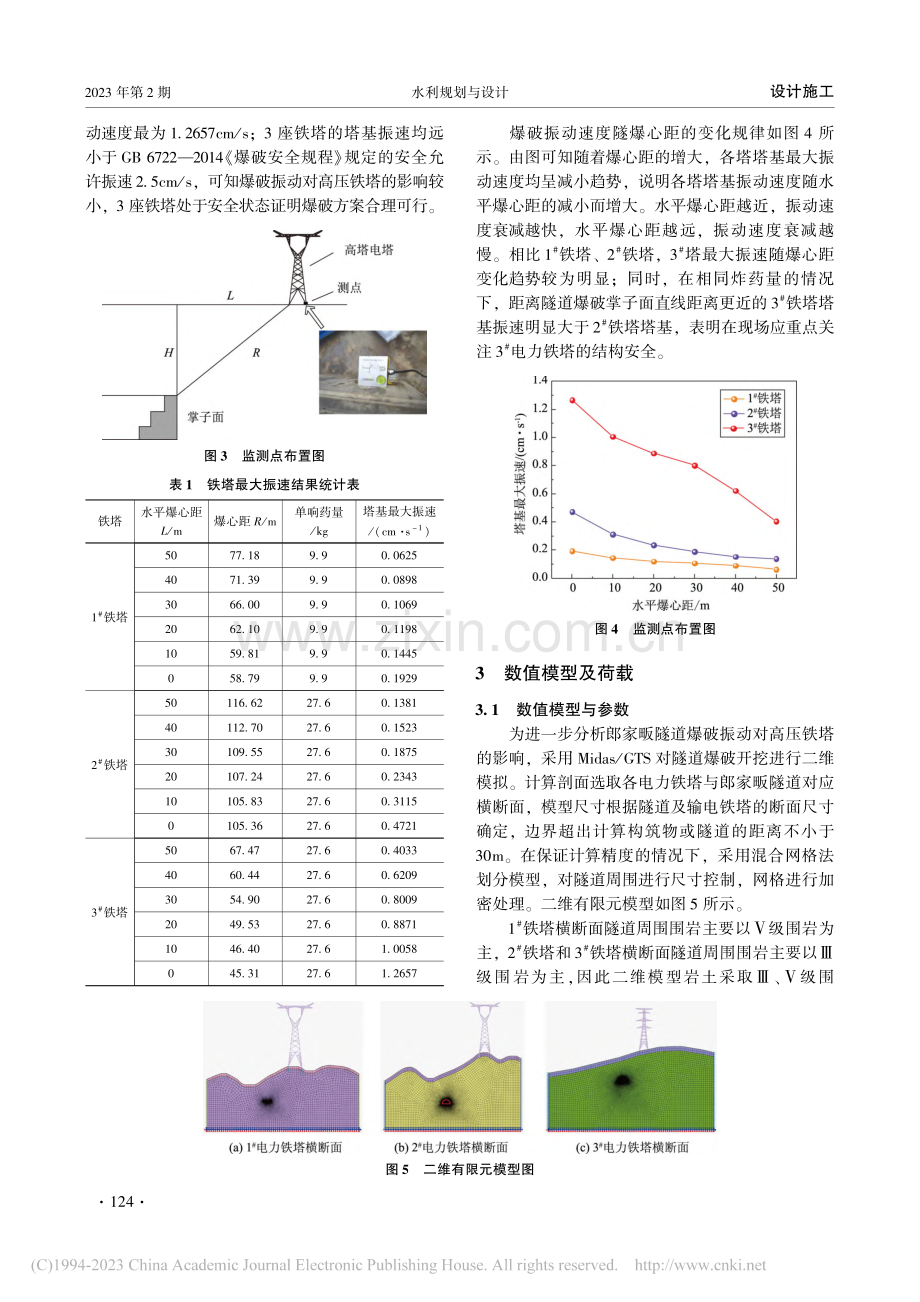 隧道爆破对临近特高压铁塔影响研究_王炎.pdf_第3页