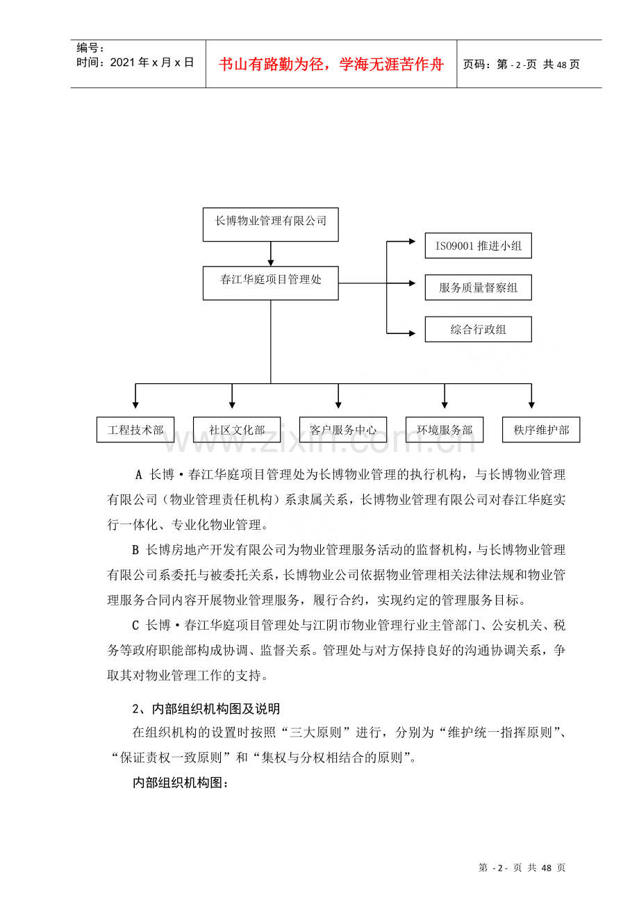 物业管理有限公司管理运作方式人员配备及工作流程.docx_第3页