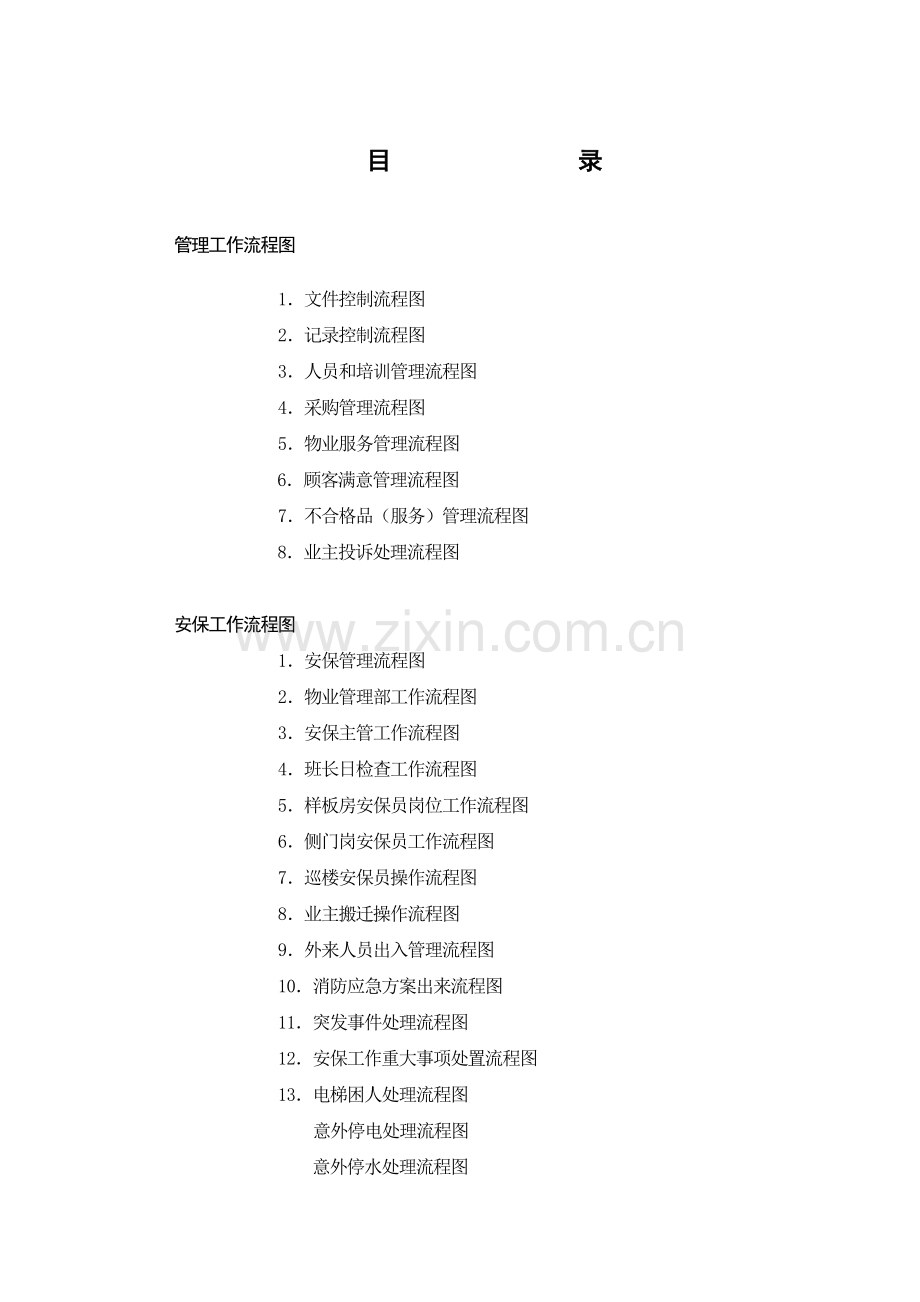 物业管理工作流程图(全套)1.docx_第1页