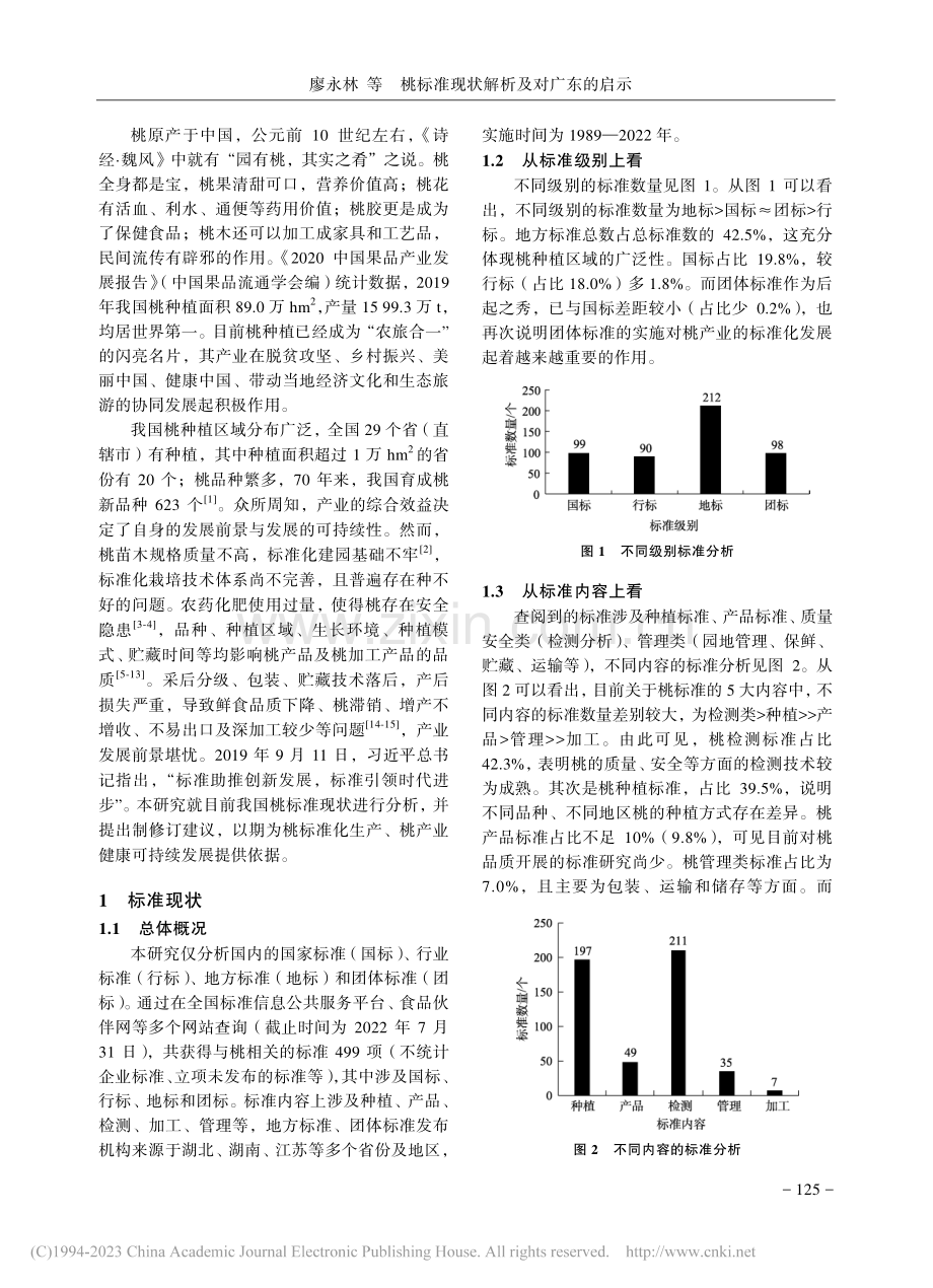 桃标准现状解析及对广东的启示_廖永林.pdf_第2页