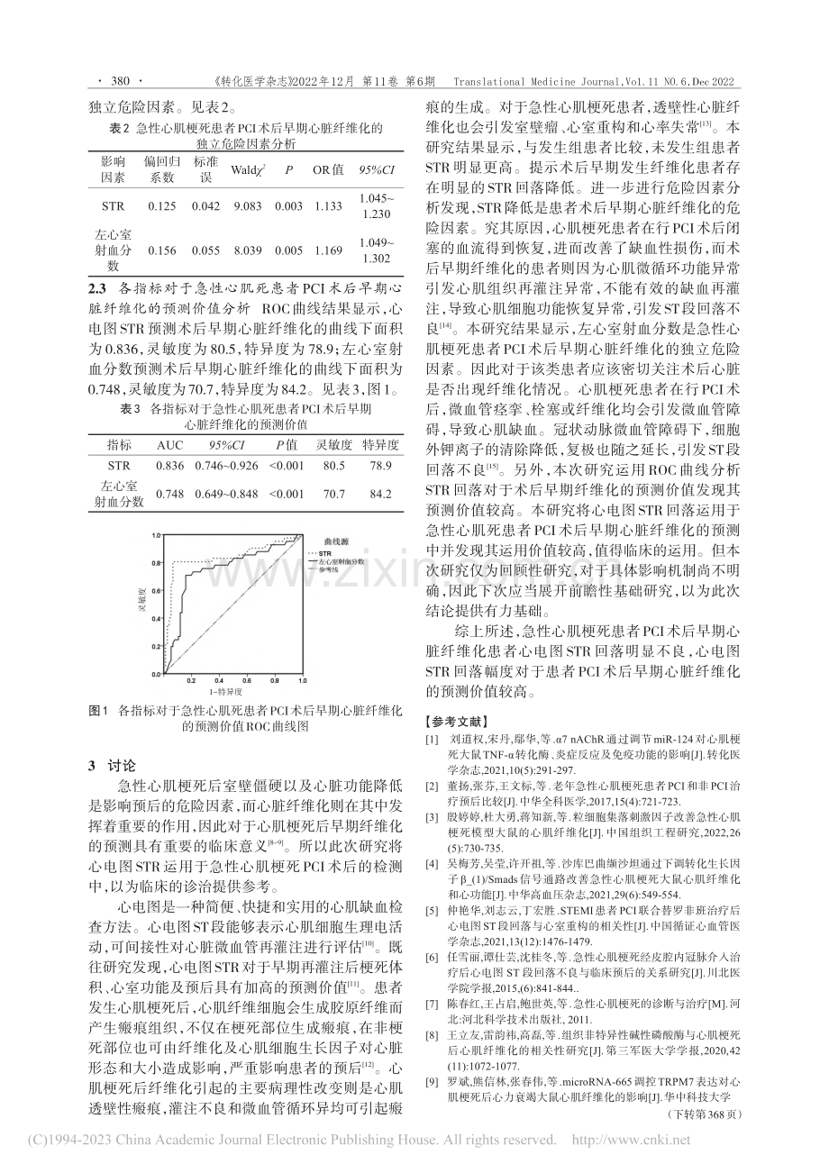 心电图STR预测急性心肌梗...后早期心脏纤维化的临床价值_周娟.pdf_第3页