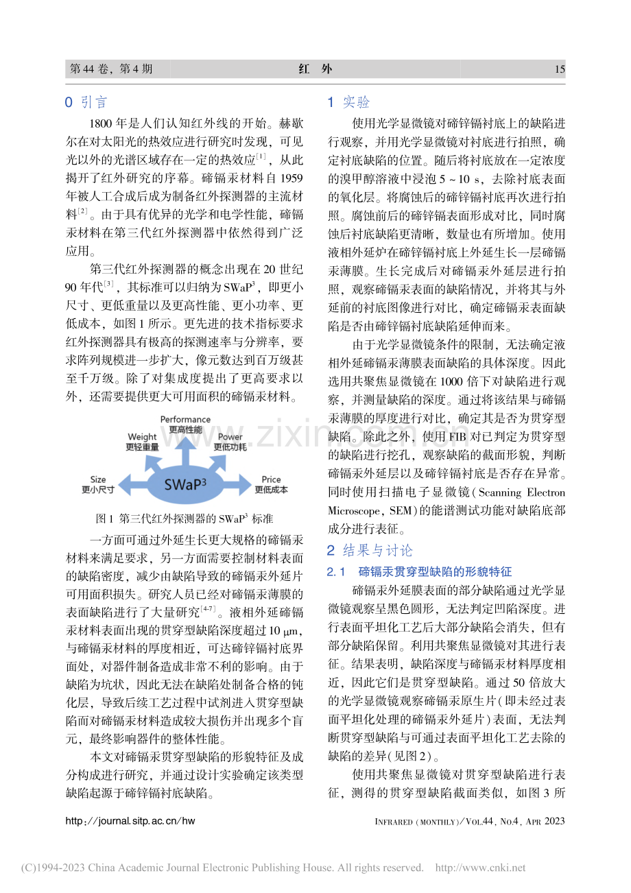 液相外延碲镉汞贯穿型缺陷研究_胡易林.pdf_第2页