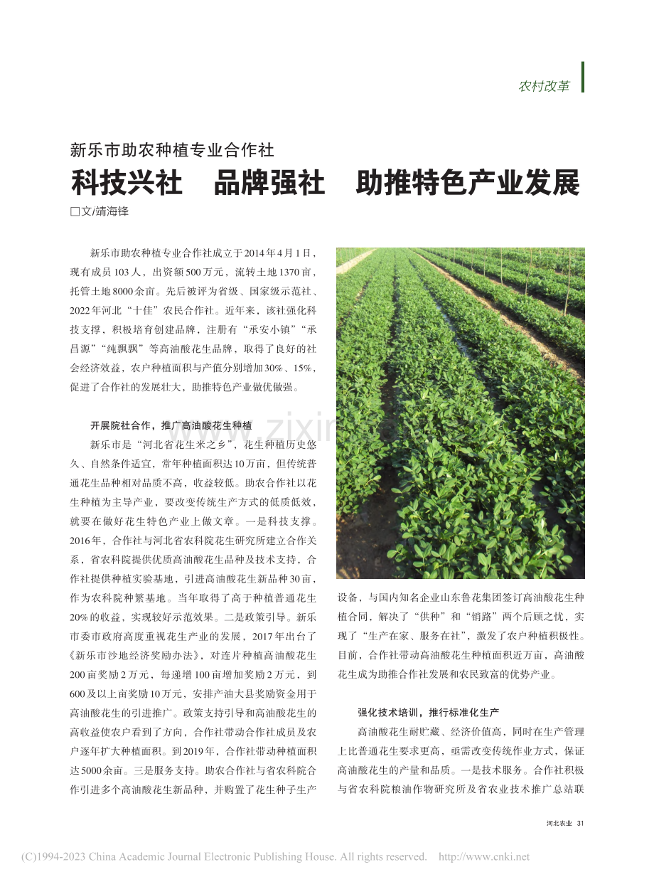 新乐市助农种植专业合作社_...牌强社__助推特色产业发展_靖海锋.pdf_第1页