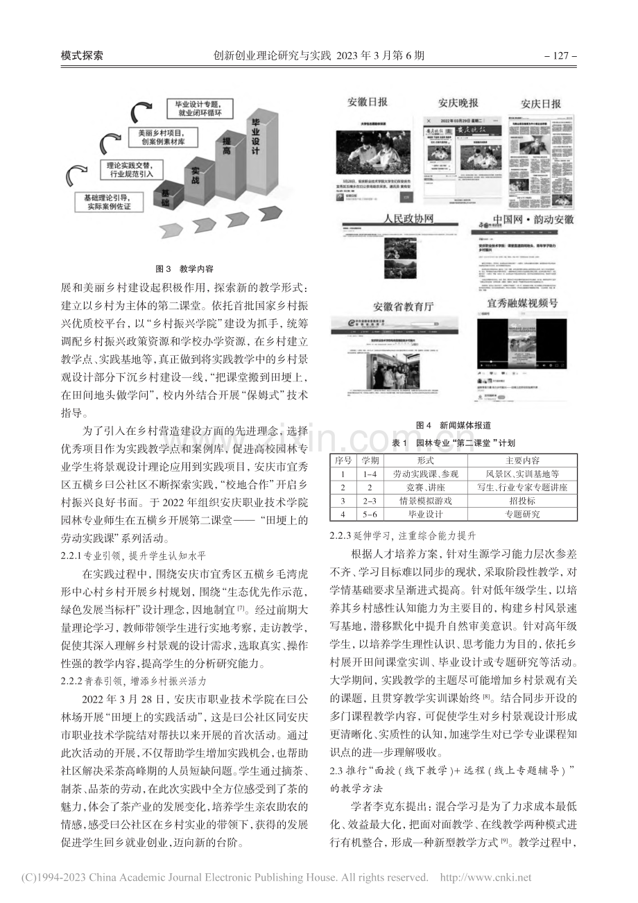 乡村振兴背景下高职院校教学...——以园林规划设计课程为例_彭丽丽.pdf_第3页